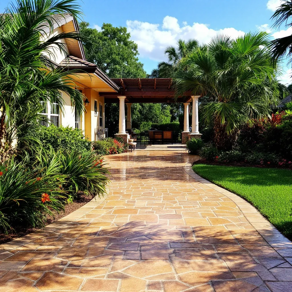 Stamped Walkway in the Tampa Bay area