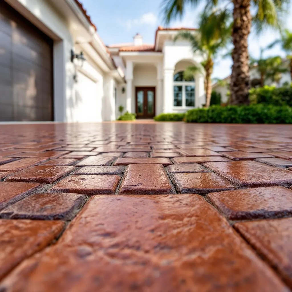 Stamped Brick Pattern in the Tampa Bay area